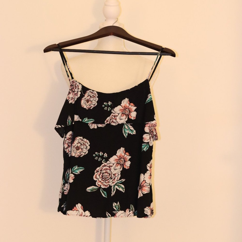 Roxy Flower Tank Top Size Medium